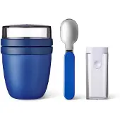 Mepal Müslibecher to go mit Löffel - - Vivid blue