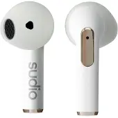 Sudio N2 White, True Wireless Stereo (TWS), Anrufe/Musik, 42,12 g, Kopfhörer, Weiß