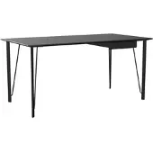 Fritz Hansen - FH3605 Schreibtisch inkl. Schublade, schwarz / Esche schwarz lackiert