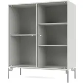 Montana - Ripple II Vitrinenschrank, Chrom / nordic