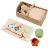 Lorena Canals - Puppenspielset mit Hausverpackung, Nari, olive / orange / honey (6er-Set)