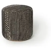 Nanimarquina - Wabisabi Pouf, Ø 40 x H 43 cm, small, anthrazit