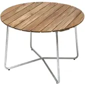 Grythyttan Stålmöbler Grythyttan - 9A 100 Gartenesstisch Ø 100 cm, Teak