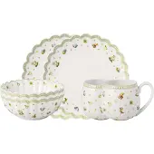 Villeroy & Boch 1486767281, 2 Person(en), Porzellan, Grün, Weiß, Easter Delight, Rund, 2,62 kg