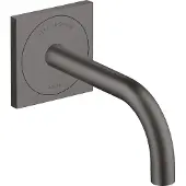 Hansgrohe Elektronik-Waschtischmischer AXOR UNO² UPWdmt Netz 230 V m Ala 165mm bru bl chr mit Auslauf 165 mm brushed black chrome