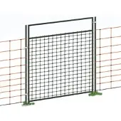 VOSS.farming Tür für Elektrozaunnetze, elektrifizierbar, Komplettset, 105cm