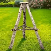 Voss.garden Vogelhausständer aus Birkenholz mittel, extra standfest, 110cm