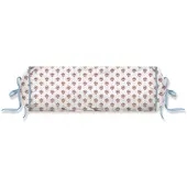 Pip studio Zierkissen Jaipur Flower Roll Cushion Hellblau (22 x 70 cm)
