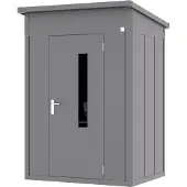 PRIMEYARD 158 x 122 cm Gerätehaus, anthrazit - (GFPV00949)