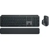 Logitech MX Keys S Combo, Kabellos, Bluetooth, Scherenschalter, QWERTZ, LED, Graphit