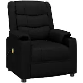 vidaXL Massagesessel Schwarz Kunstleder