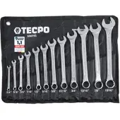 TECPO Maul-Ringschlüssel-Satz SW 1/4"- 5/16", 12-teilig