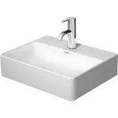 Duravit Handwaschbecken DuraSquare 45x35cm, o. ÜL, m HLB, o. Hahnloch, weiß