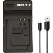 Duracell DRP5955, USB, Indoor Batterieladegerät, Panasonic DMW-BLD10E, Schwarz, 5 V, 5 V
