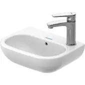 Duravit Handwaschbecken D-Code 36x27cm, m ÜL, HLB, we, Hahnloch rechts