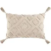 Momax Zierkissen Boho Naturfarben ca. 40x60cm