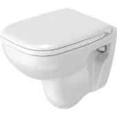 Duravit Wand-WC D-Code Tiefspüler mit Spülrand kurz weiß glänzend ohne WC-Sitz 2211090000