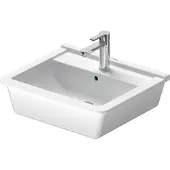Duravit Einbauwaschtisch Starck 3 56x46,5cm, EB v ob, m HL, ÜL, HLB, we WG
