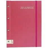 Roth Zeugnismappe Metallium mit Buchschrauben, pink