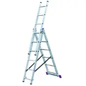 Krause Corda Vielzweck-Leiter 3x6 Sprossen mit Treppenversion - 033369