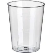Papstar 400x Einweg-Schnapsglas 4cl PS mit Eichstrich bei 2cl und 4cl transparent