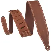 Levys Leathers Like Butter 2.5" Premium Leder Gitarrengurt Braun