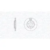 MAGNETI MARELLI Bremsscheibe [Hersteller-Nr. 361302040220] für Audi, VW, Seat, Skoda