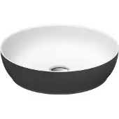 Duravit Aufsatzwaschtisch DuroCast + Sivida d 40cm, I.Fa w m, Auß.Farbe dunkelgr. ma