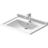 Duravit Waschtisch Starck 3 Vital 70x54,5cm, we, m HL, ÜL, HLB, barrieref.
