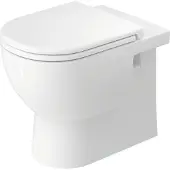 Duravit D-Code Stand-WC Back to Wall, Tiefspüler, rimless, 370x570x400mm, Weiss Hochglanz