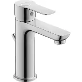 Duravit D-Code 2.0 Einh.-Waschtischmischer M FreshStart,MinusFlow,mit Zugst.,Chrom HG