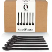 Vt wonen Besteck vtwonen Löffel Porzellan Matt Black Groß (6er Set)