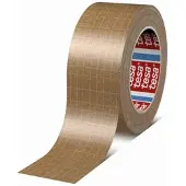 VEPATIM 6x TESA Papierklebeband 60013 glasfaserverstärkt hohe Klebekraft 50mm x 25m braun