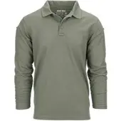 101 Inc Longsleeve Tactical Polo Quickdry - Oliv / M Herren