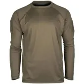 Mil-Tec Tactical Quickdry Langarmshirt - Oliv / L Herren