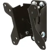B-Tech BT7511/B Flachbildschirmwandhalterung mit Neigefunktion (Displaygröße bis 58 cm (22,8 Zoll), Belastbarkeit 20kg, 75 x 75mm, 100 x 100mm) schwarz