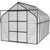 Pergart Vitavia, Aktionsangebot (inkl. 100 Euro Zubehör): Gewächshaus "Diana 11500", schwarz, 11,5 m², 4 mm HKP