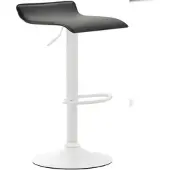 Proregal CHEFGASTRO Barhocker SPLIT Kunstleder Weiß HxBxT 63x36x39cm Kunstleder Schwarz Barstuhl