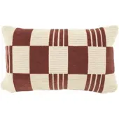 By-Boo Dekokissen Twist Burgundy (35 x 55 cm)