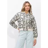 NUKUS Damen Jacken Charlie Bomber Cross - Creme - Größe XS