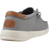 HEY DUDE PAUL Schuhe für Damen und Herren, Obermaterial Canvas, Farbe Grau