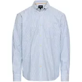 Camel active Streifenhemd Langarm, mit Button-Down-Kragen