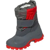 Spirale Kinder-Winterstiefel Jawa gefüttert in grau/rot | Gr.: 23