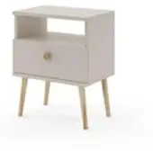 Möbel Kraft Nachtkommode ¦ beige ¦ Maße (cm): B: 44 H: 55,5