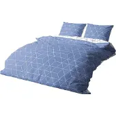 TRAUMSCHLAF Bettwäsche West 200x220 cm + 2x 80x80 cm königsblau