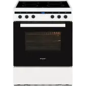 Exquisit EHI 60-3.1 Elektro-Standherd | Induktions-Kochfeld | Ober- / Unterhitze | Grill | Umluft | Multifunktionsbackofen | Weiß