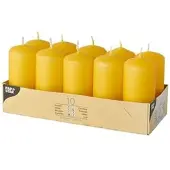 Papstar 40 Stumpenkerzen Ø 40 mm · 90 mm goldgelb