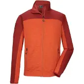 Killtec Powerstretchjacke für Herren mit verschliebaren Taschen, Größe:M, Farbe:Orange