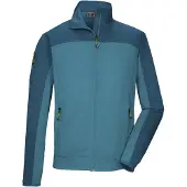 Killtec Strickjacke "KOS 42 MN FLX JCKT" Sportive Colourblock-Jacke, Kinnschutz, verschließbare Taschen