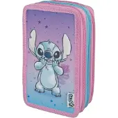 Scooli Lilo & Stitch, Weiches Federmäppchen, Mehrfarbig, Abbildung, Mädchen, Reißverschluss, Kind